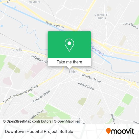 Downtown Hospital Project map