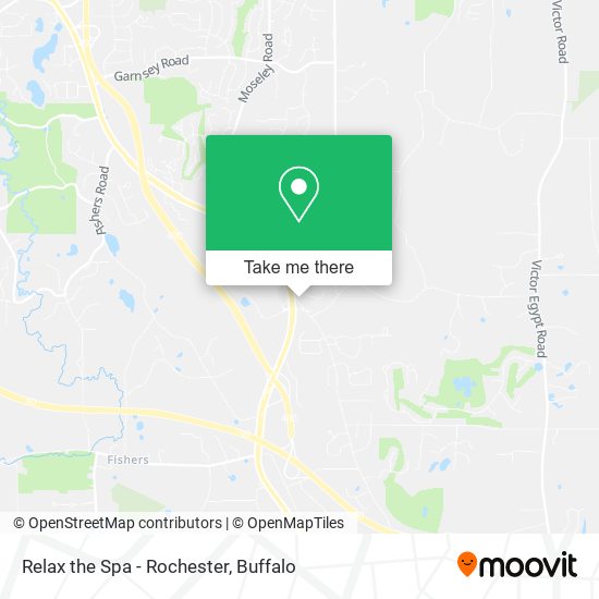 Relax the Spa - Rochester map