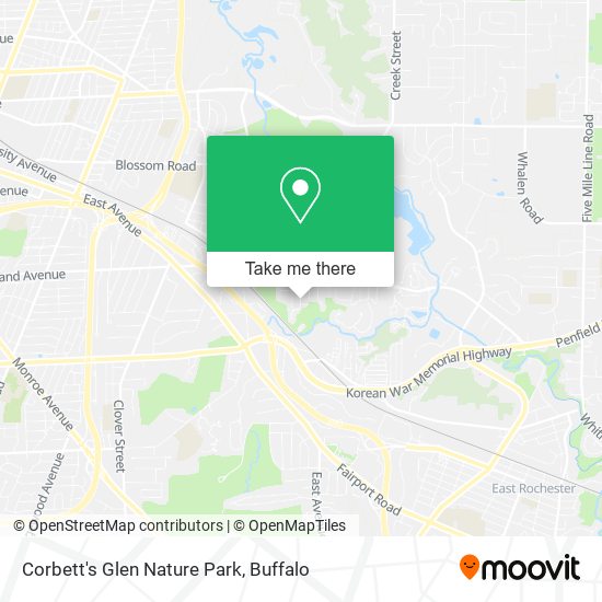 Corbett's Glen Nature Park map