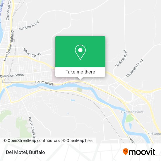 Del Motel map