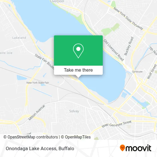 Onondaga Lake Access map