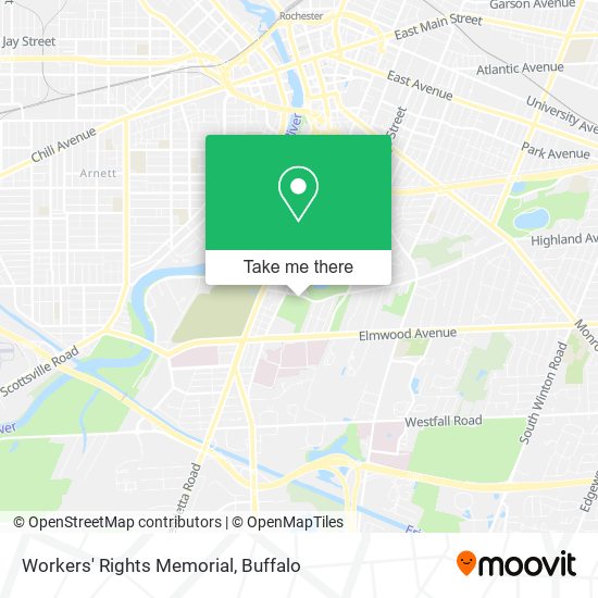 Workers' Rights Memorial map