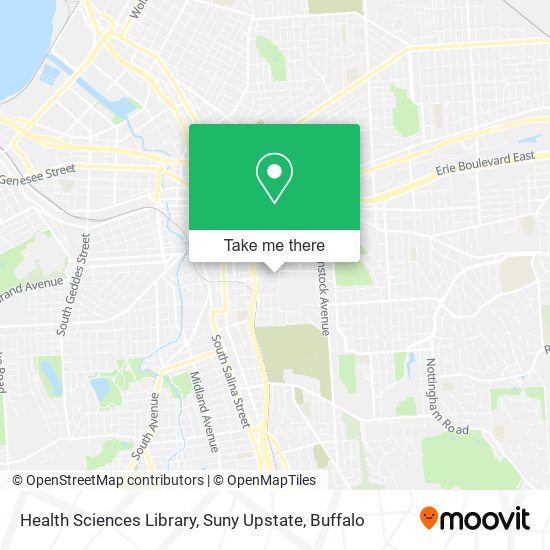 Health Sciences Library, Suny Upstate map