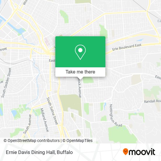 Mapa de Ernie Davis Dining Hall