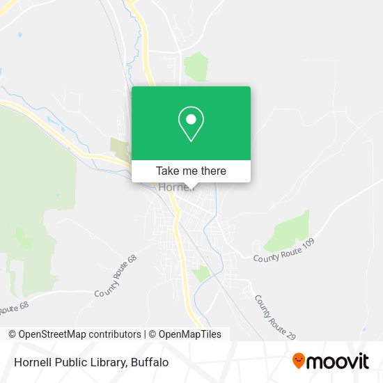 Hornell Public Library map