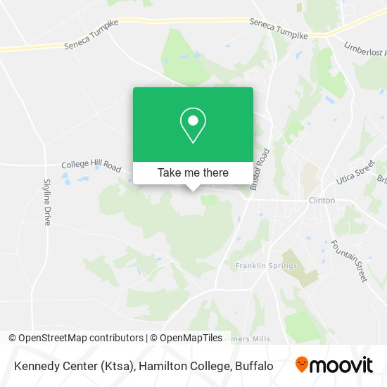 Mapa de Kennedy Center (Ktsa), Hamilton College