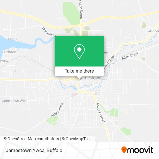 Mapa de Jamestown Ywca