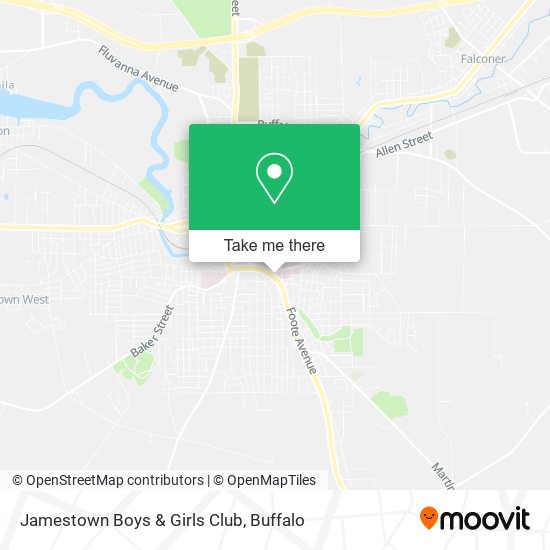 Jamestown Boys & Girls Club map