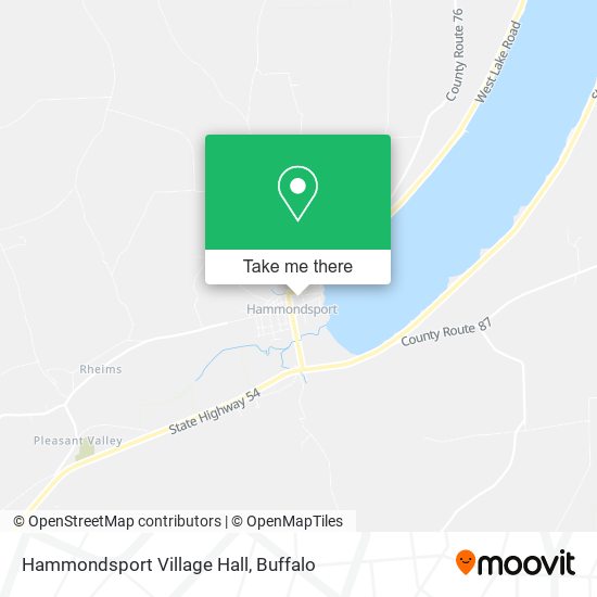 Hammondsport Village Hall map