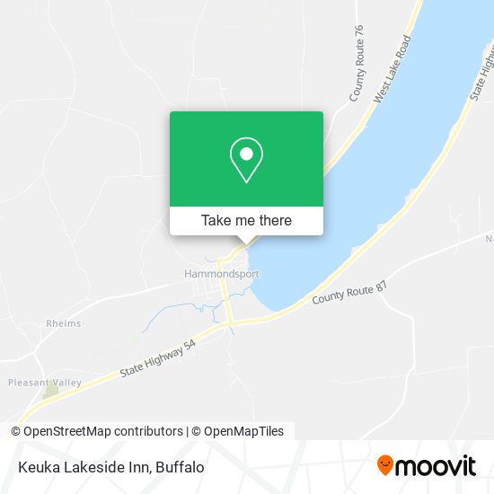 Mapa de Keuka Lakeside Inn