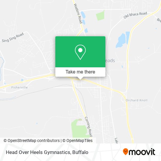 Head Over Heels Gymnastics map