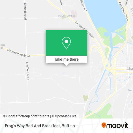 Mapa de Frog's Way Bed And Breakfast
