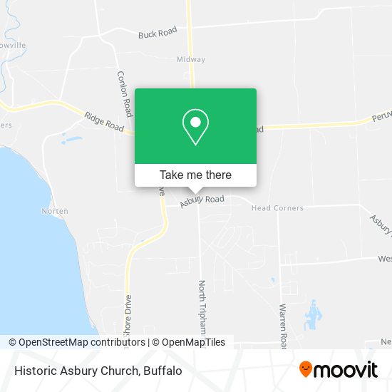 Historic Asbury Church map
