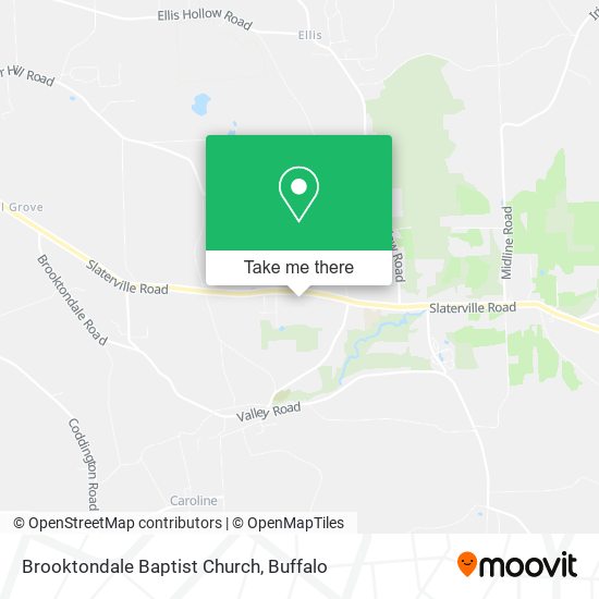 Brooktondale Baptist Church map
