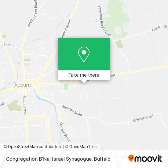 Congregation B'Nai Israel Synagogue map