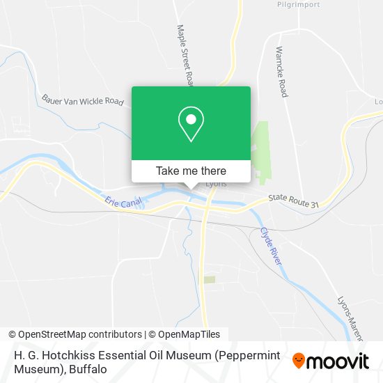 Mapa de H. G. Hotchkiss Essential Oil Museum (Peppermint Museum)