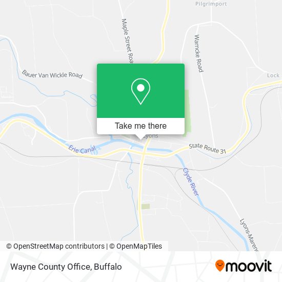 Wayne County Office map