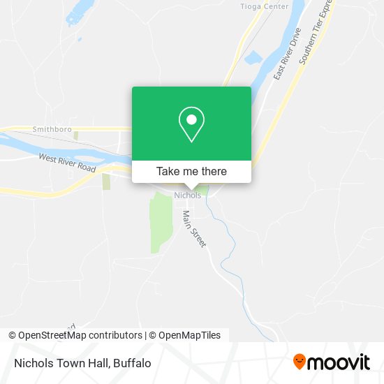 Nichols Town Hall map