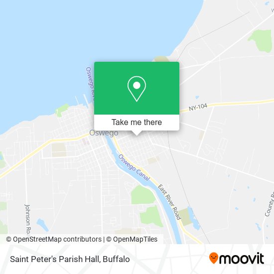 Saint Peter's Parish Hall map