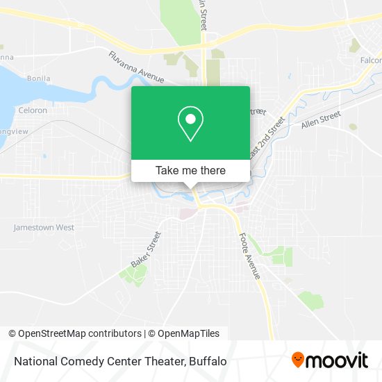 Mapa de National Comedy Center Theater