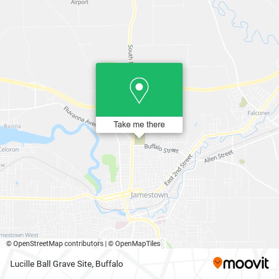 Lucille Ball Grave Site map