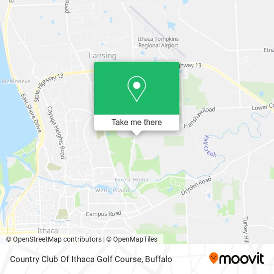 Country Club Of Ithaca Golf Course map