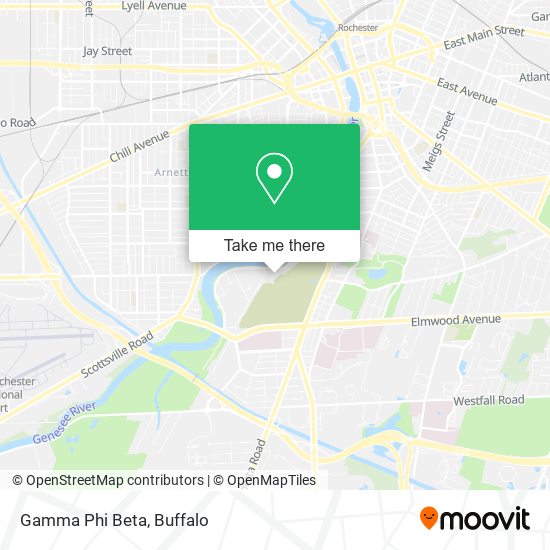 Mapa de Gamma Phi Beta