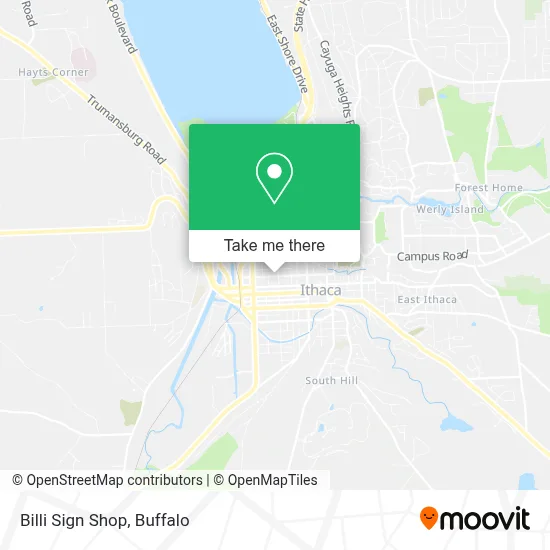 Billi Sign Shop map