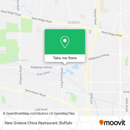 Mapa de New Greece China Restaurant