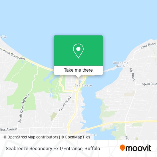 Seabreeze Secondary Exit / Entrance map
