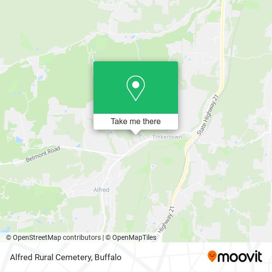 Alfred Rural Cemetery map