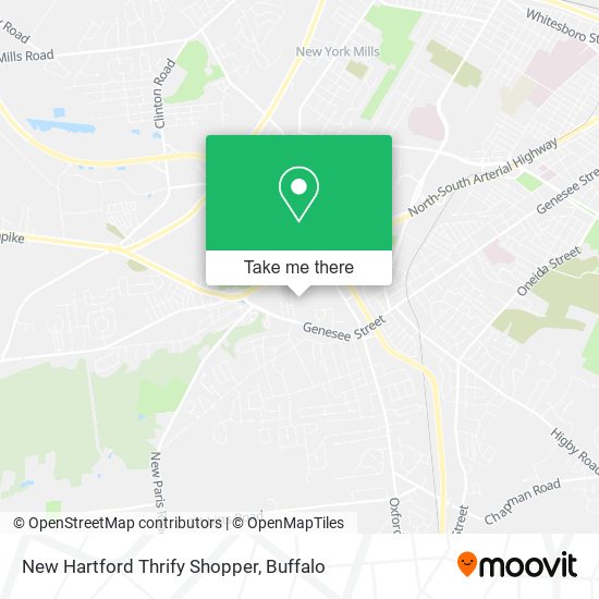 Mapa de New Hartford Thrify Shopper