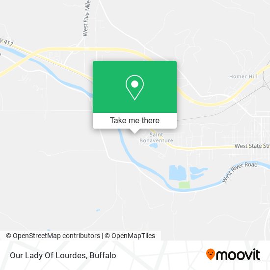 Our Lady Of Lourdes map