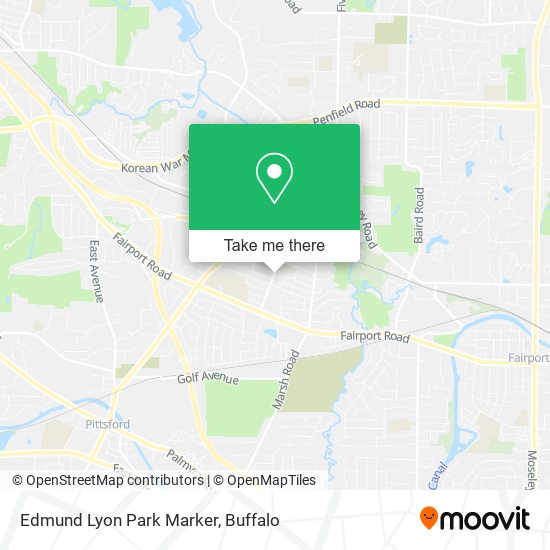 Edmund Lyon Park Marker map