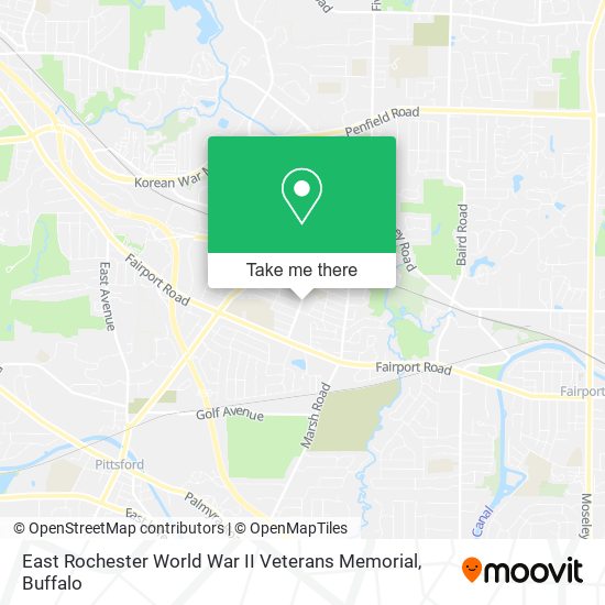 East Rochester World War II Veterans Memorial map