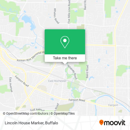 Mapa de Lincoln House Marker