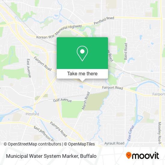 Municipal Water System Marker map