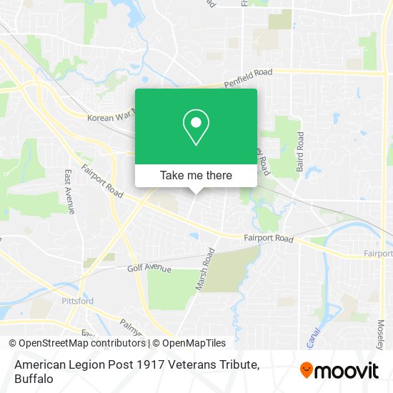 American Legion Post 1917 Veterans Tribute map