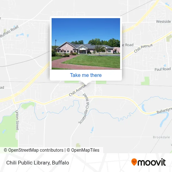 Chili Public Library map