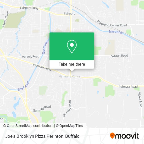 Joe's Brooklyn Pizza Perinton map