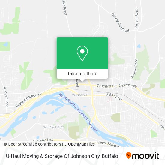 Mapa de U-Haul Moving & Storage Of Johnson City