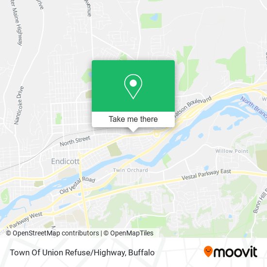 Town Of Union Refuse/Highway map