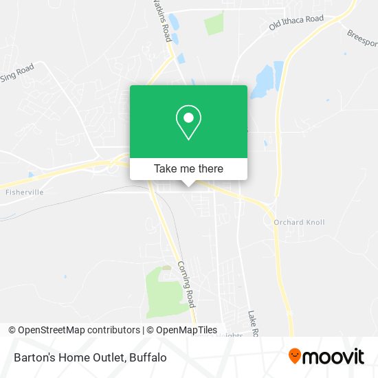 Barton's Home Outlet map