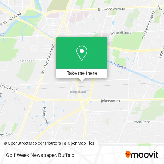 Golf Week Newspaper map