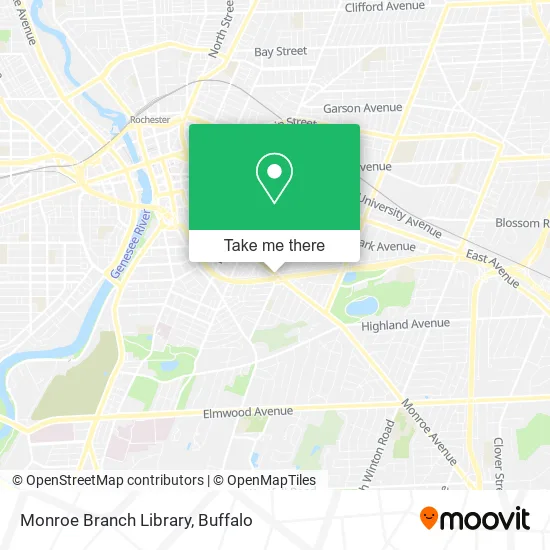 Monroe Branch Library map