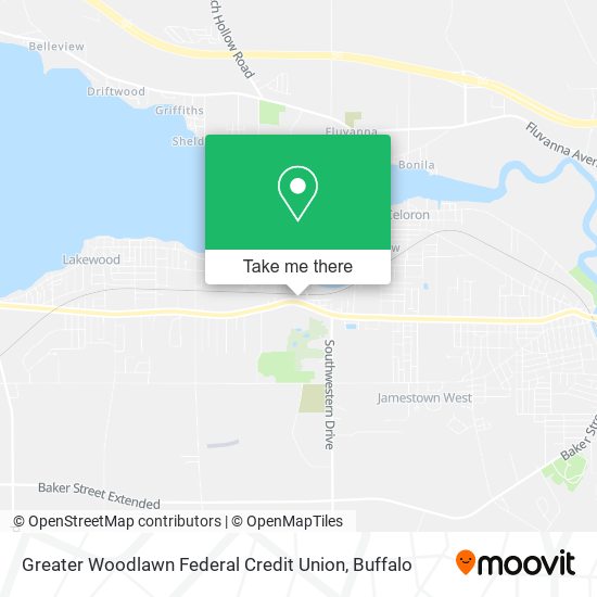 Greater Woodlawn Federal Credit Union map