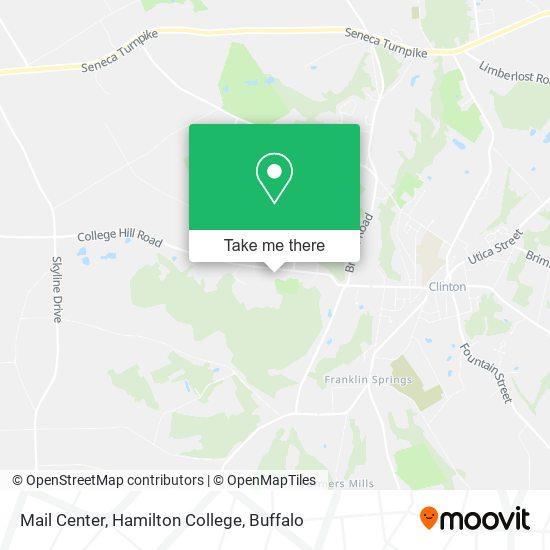 Mail Center, Hamilton College map