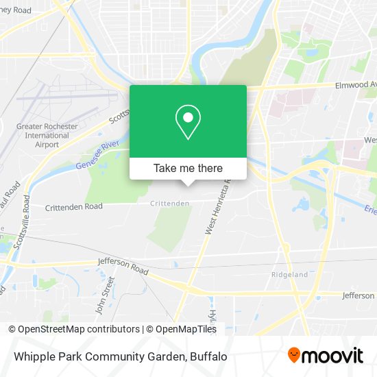 Whipple Park Community Garden map