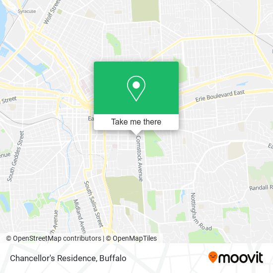 Chancellor's Residence map