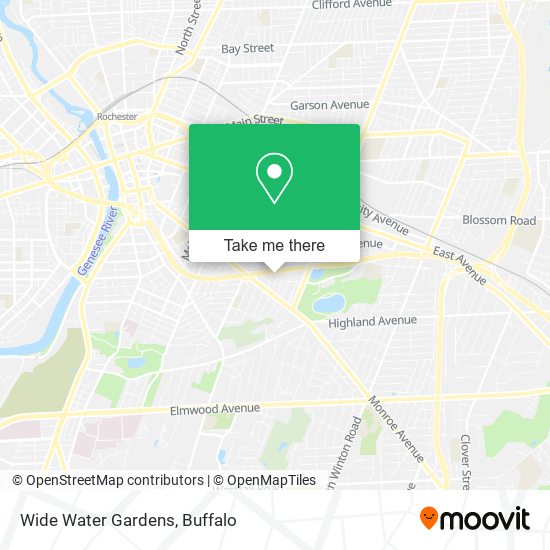 Wide Water Gardens map